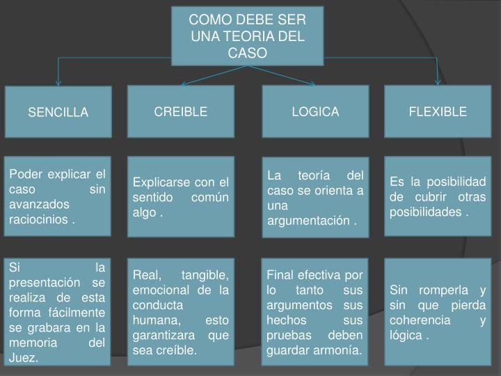 Resultado de imagen para TEORIA DEL CASO PPT