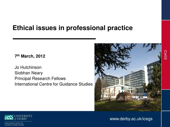 ethical issues in the counseling practice ethical issues in the counseling practice
