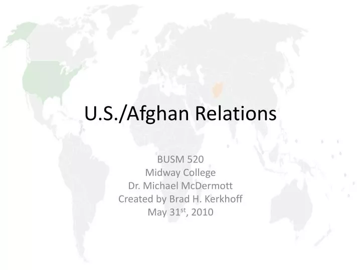 u s afghan relations n.