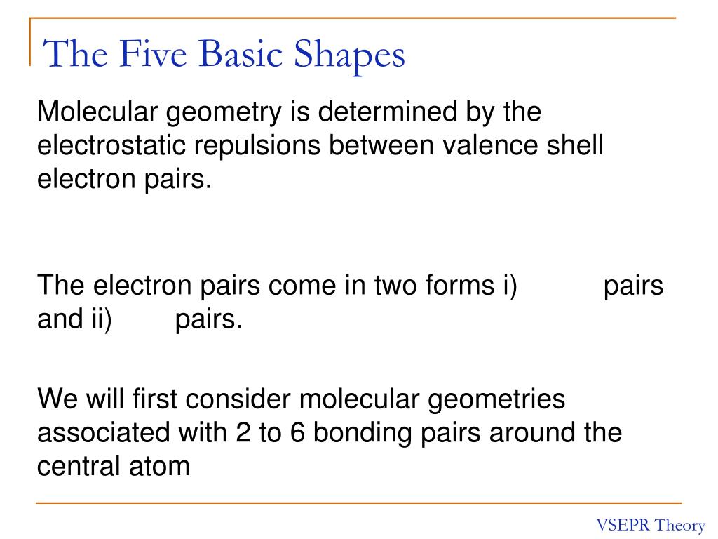 PPT - Chapter 10 : Chemical Bonding II : Molecular Shapes PowerPoint ...