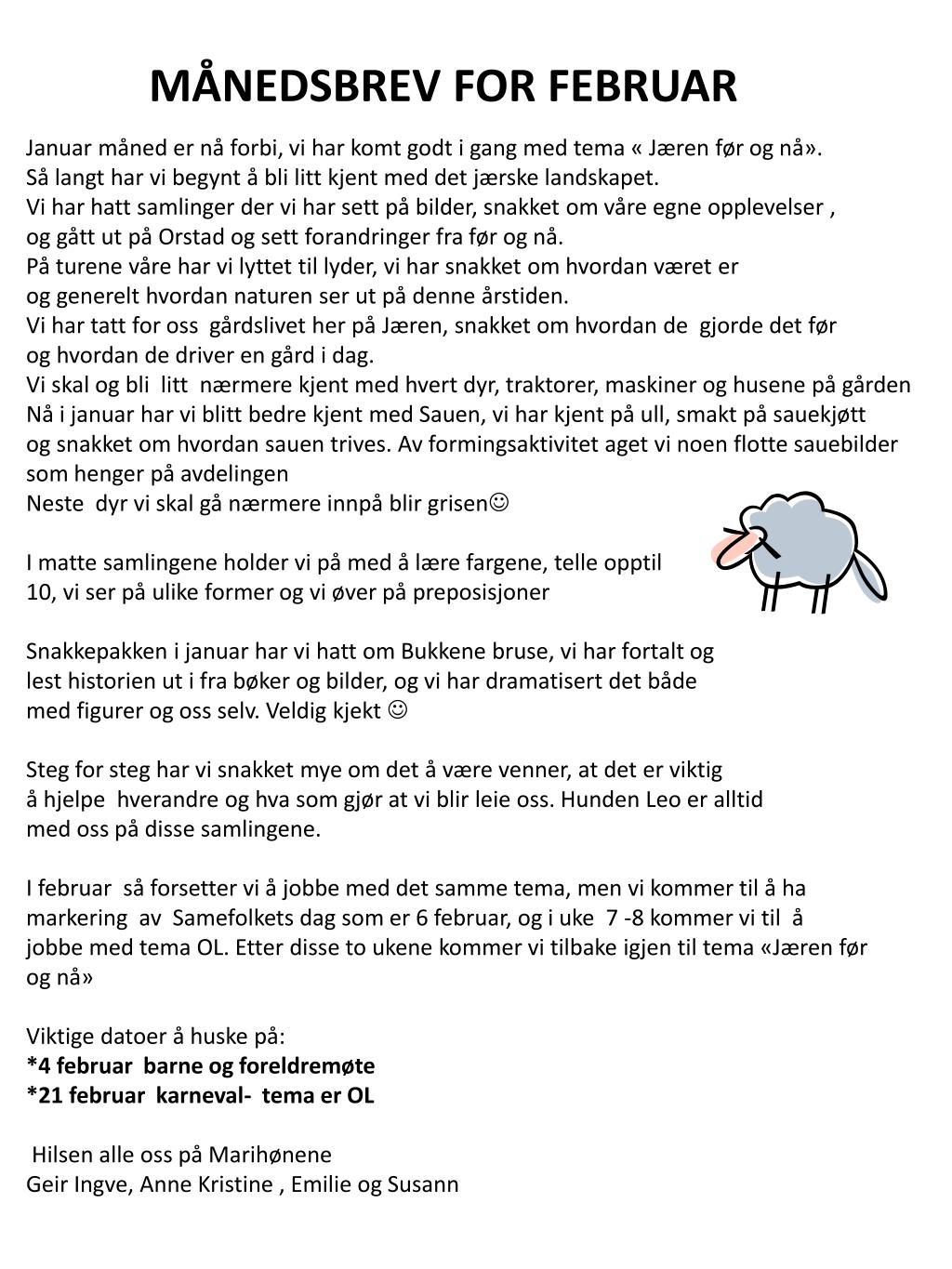 PPT - Månedsplan for februar måned PowerPoint Presentation, free download - ID:3883012