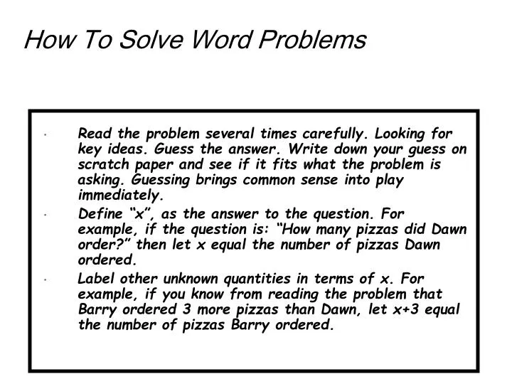 solve my word problems