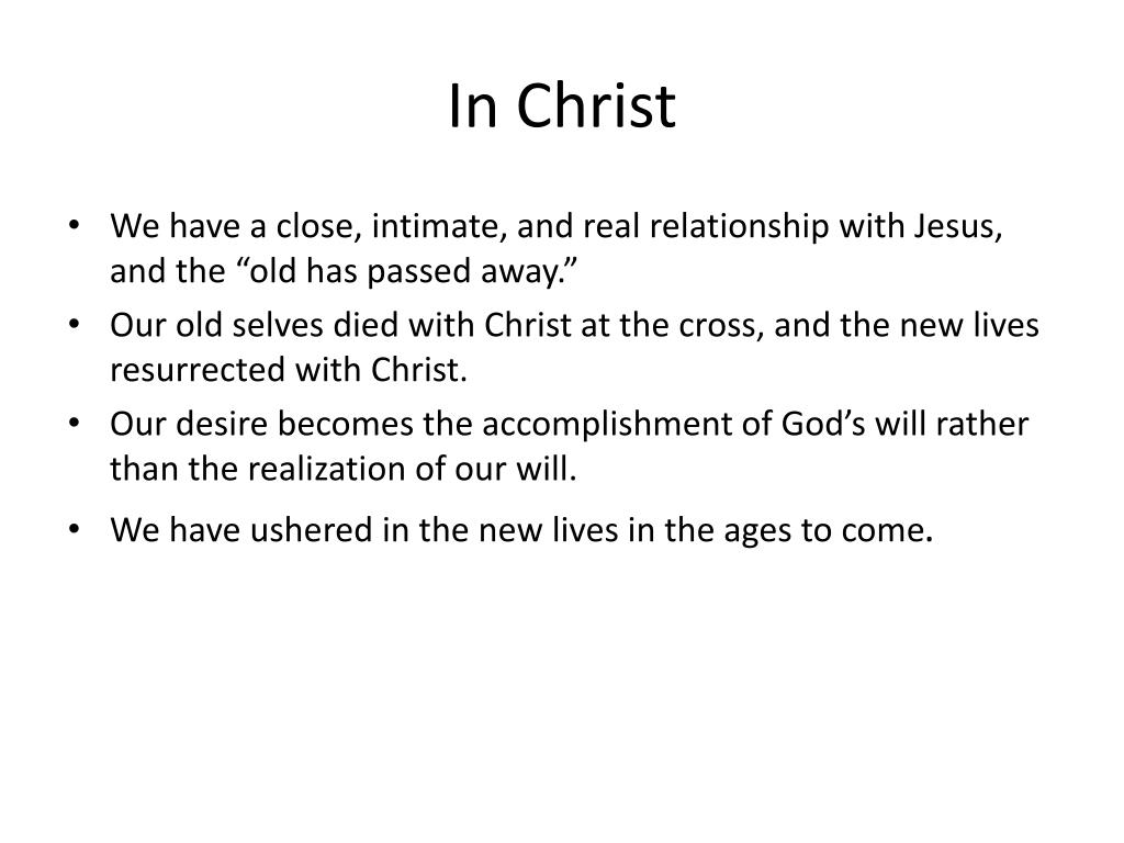 PPT - New Life in Christ 2 Cor. 5:17 PowerPoint Presentation, free ...
