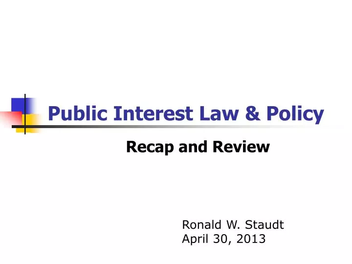 public interest law policy n.