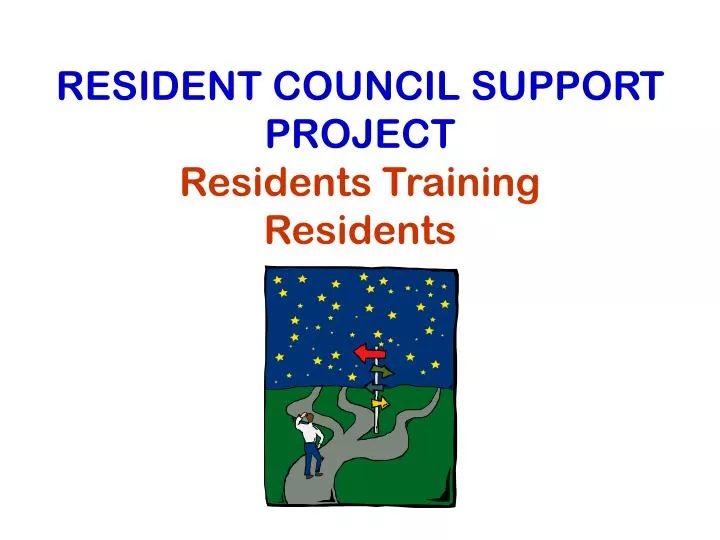 resident council support project residents training residents n.