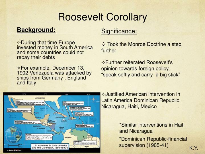 roosevelt corollary roosevelt corollary
