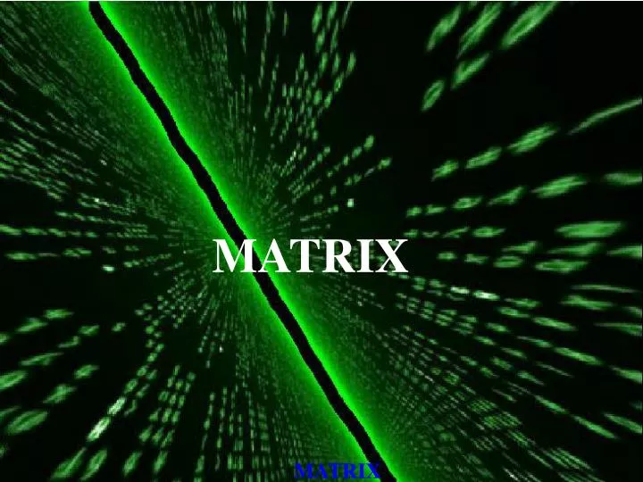 matrix n.