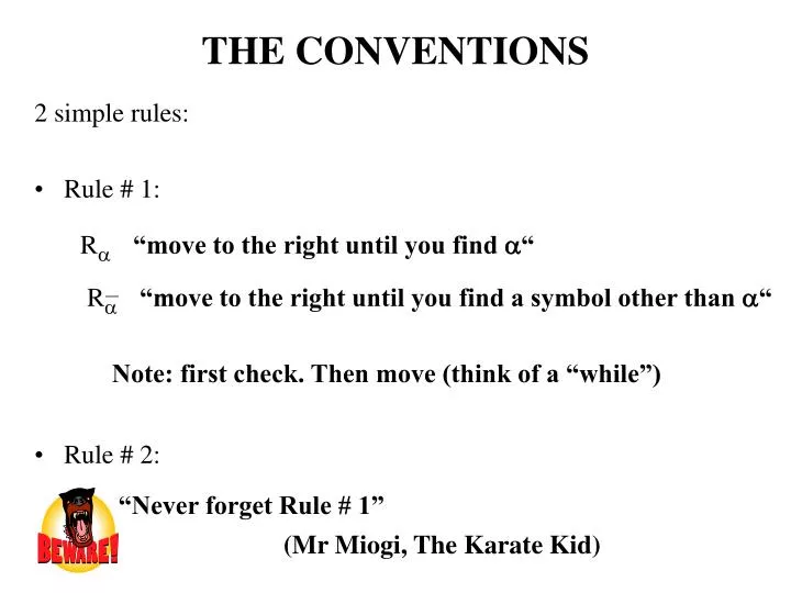the conventions n.