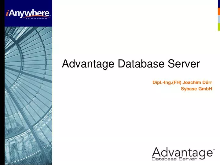 Ppt advantage database server powerpoint presentation free download