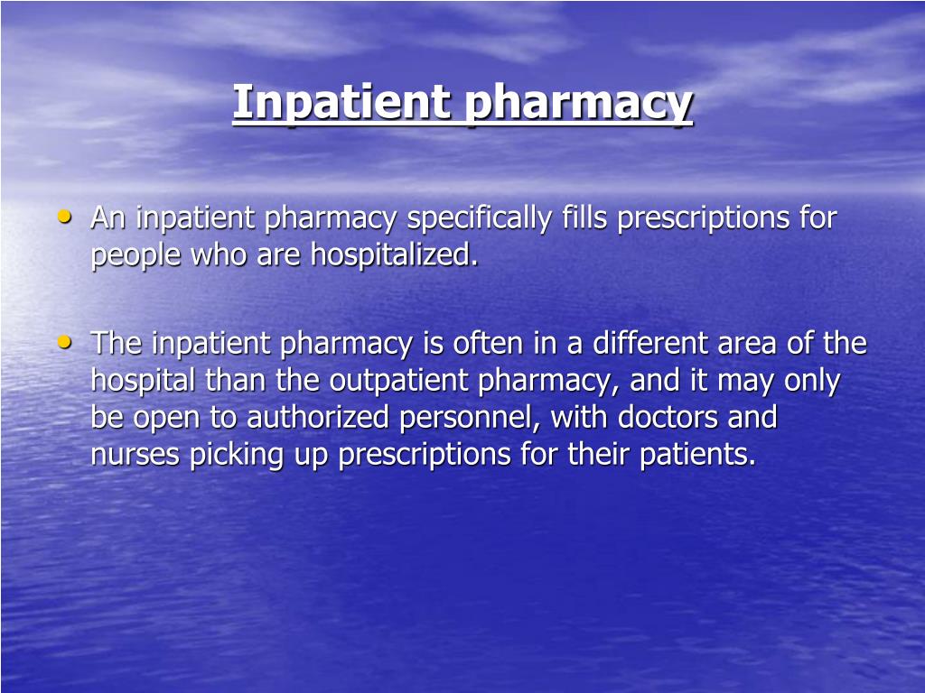 PPT - hospital pharmacy PowerPoint Presentation, free download - ID:3894898