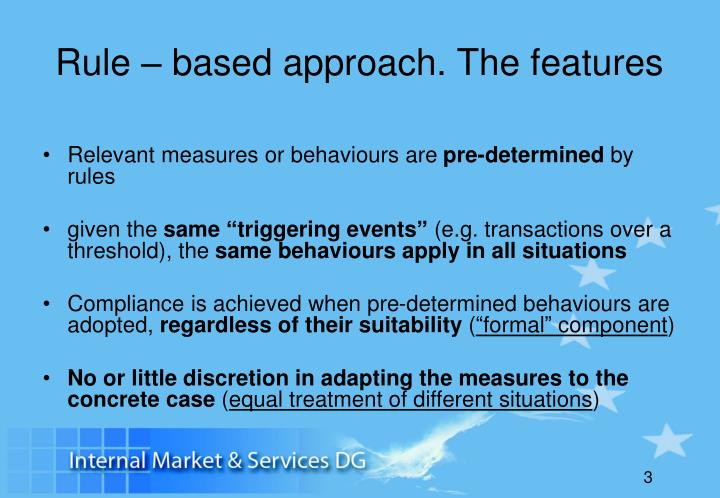 PPT - Rule-Based vs. Risk-Based approaches to control. The third EU AML ...