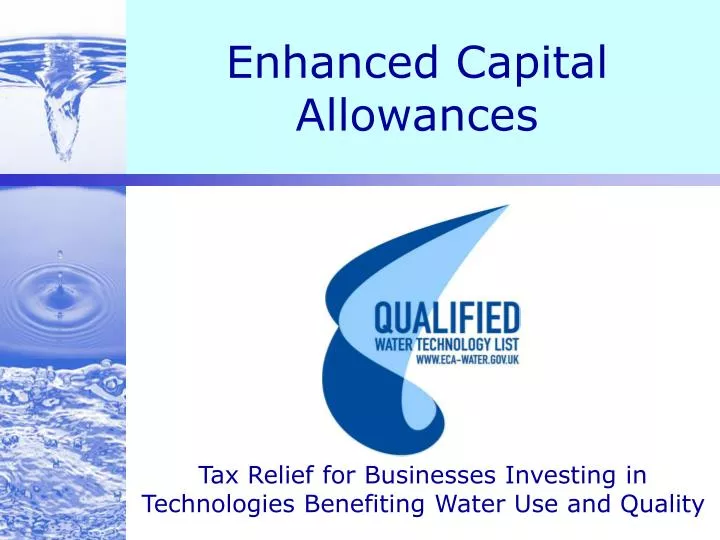 PPT Enhanced Capital Allowances PowerPoint Presentation, free