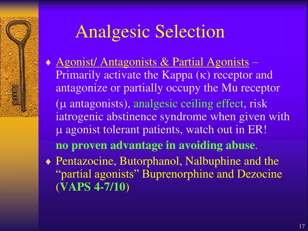 Ppt Opioid Selection For Acute And Chronic Pain Control