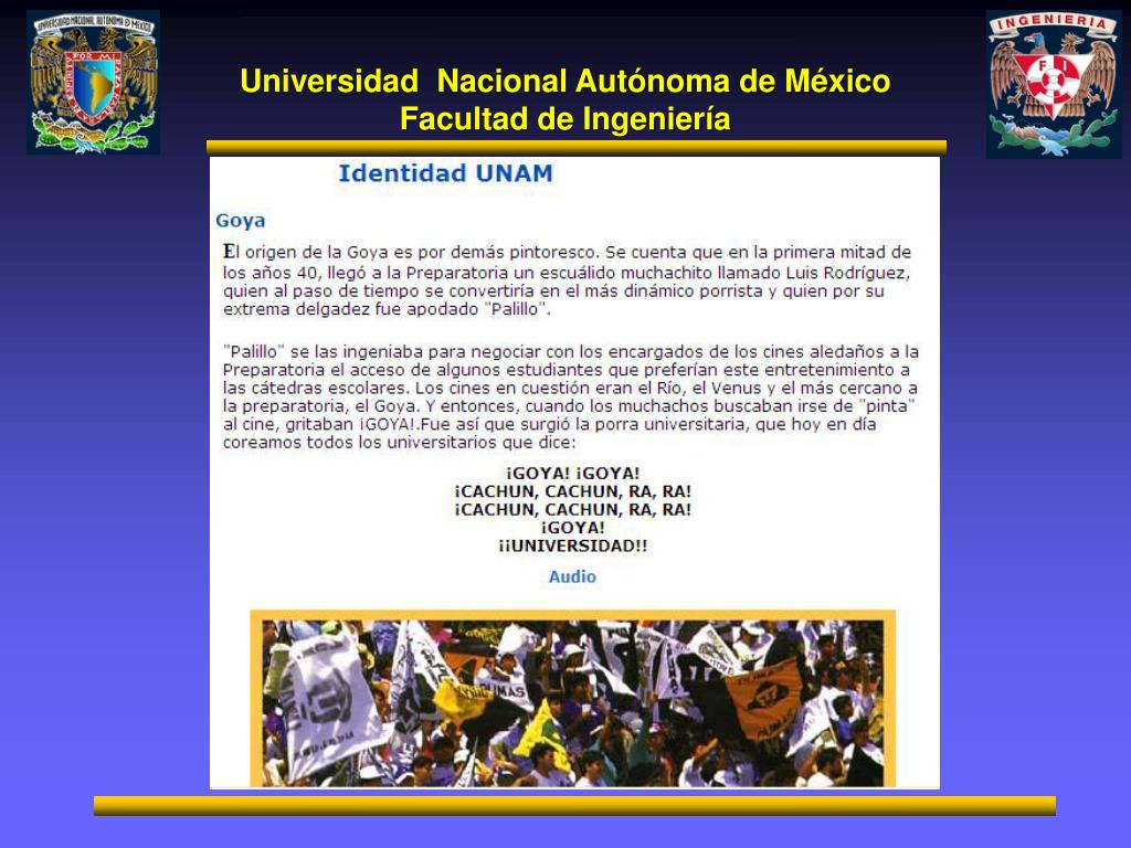 Ppt Universidad Nacional Autonoma De Mexico Facultad De