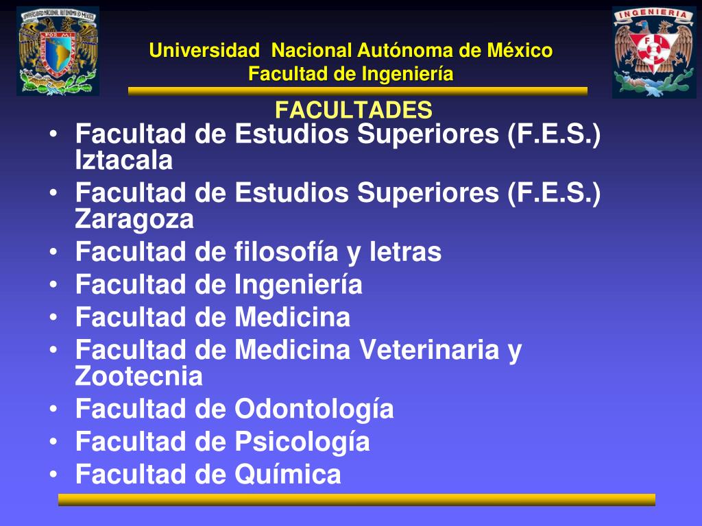 Ppt Universidad Nacional Autonoma De Mexico Facultad De