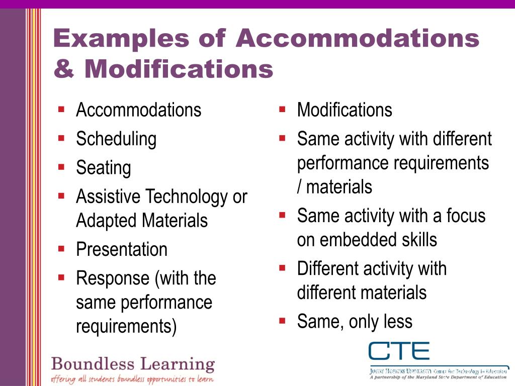PPT - Accommodations vs. Modifications PowerPoint Presentation, free