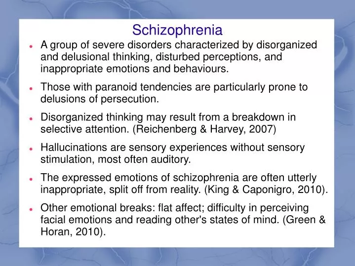 PPT - Schizophrenia PowerPoint Presentation, Free Download - ID:3897940