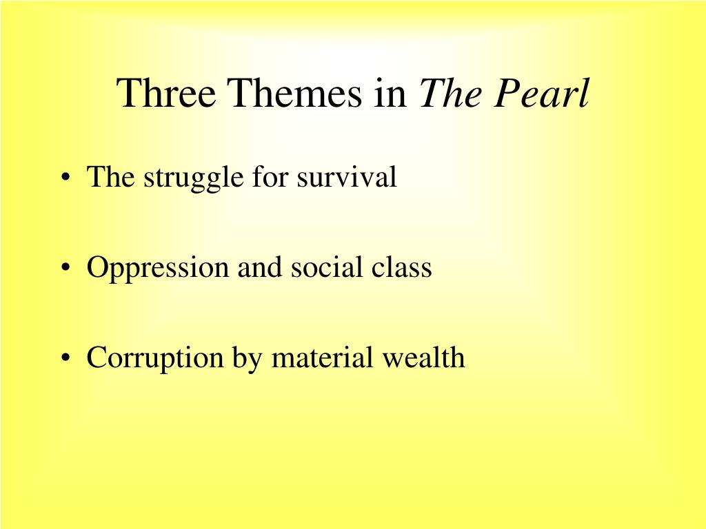 the pearl themes essay
