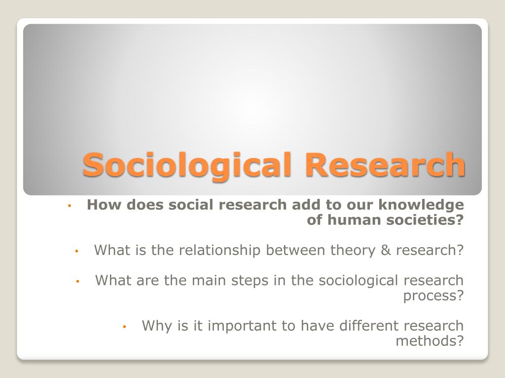 research paper on sociological concepts