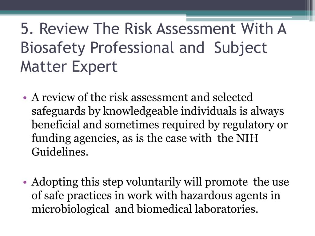 PPT - BIOLOGICAL HAZARDS RISK ASSESSMENT PowerPoint Presentation, free