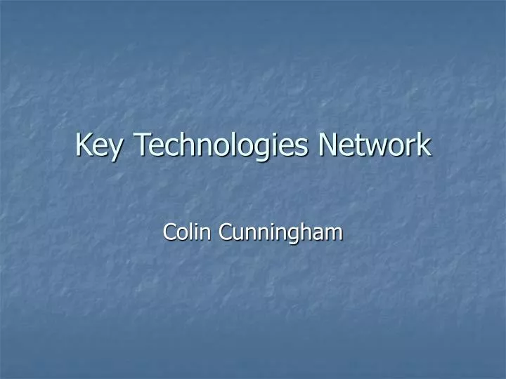 key technologies network n.