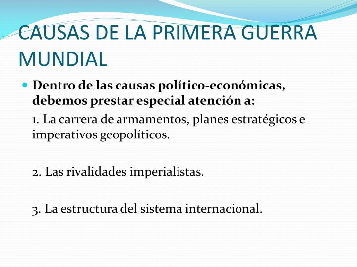 PPT LA PRIMERA GUERRA MUNDIAL PowerPoint Presentation