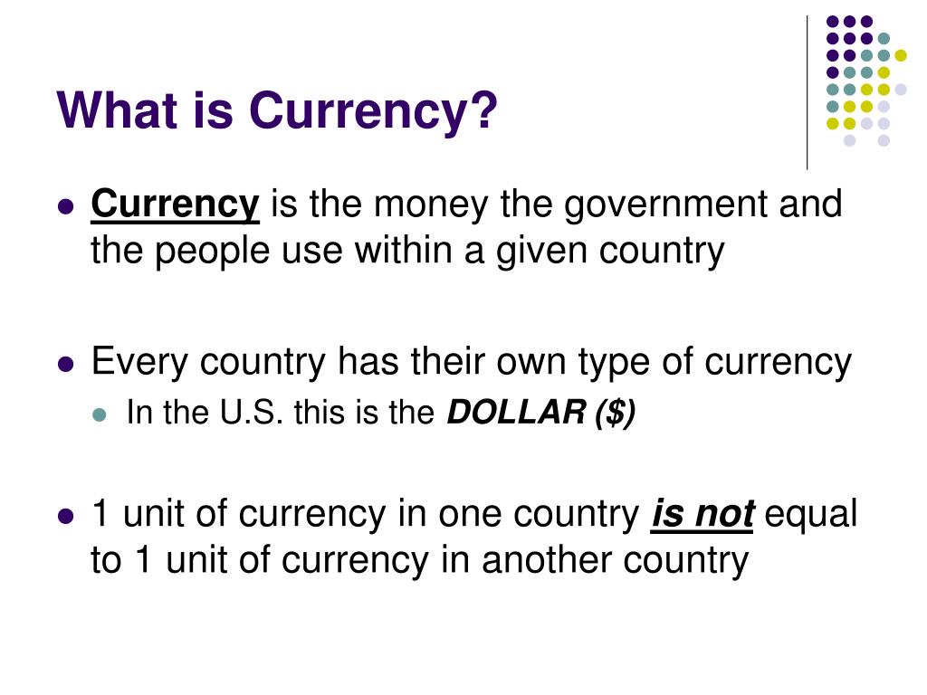 presentation currency definition