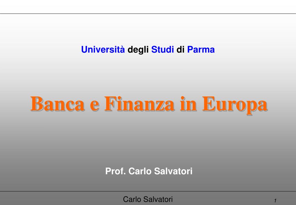 PPT - Banca e Finanza in Europa PowerPoint Presentation, free download -  ID:3904241