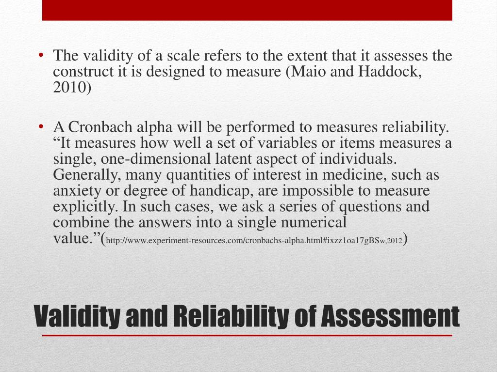 reliability of assessment in education reliability of assessment in education