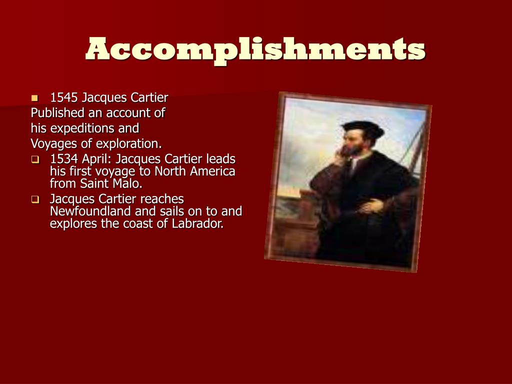 jacques cartier accomplishments