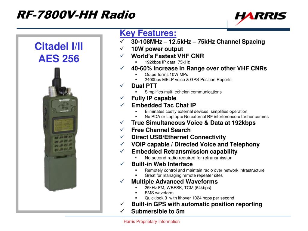 PPT - RF-7800V-HH Radio PowerPoint Presentation, free download - ID:3905474