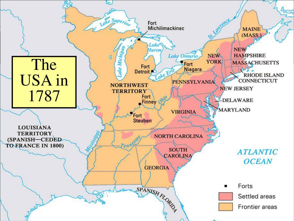 Во время войны британских колоний в америке. Образование США карта. Карта США 1787 год. Карта США после войны за независимость.