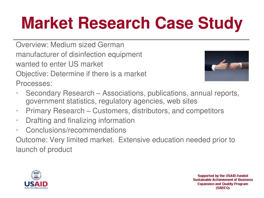 case study in market research