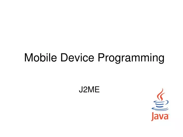 mobile device programming n.