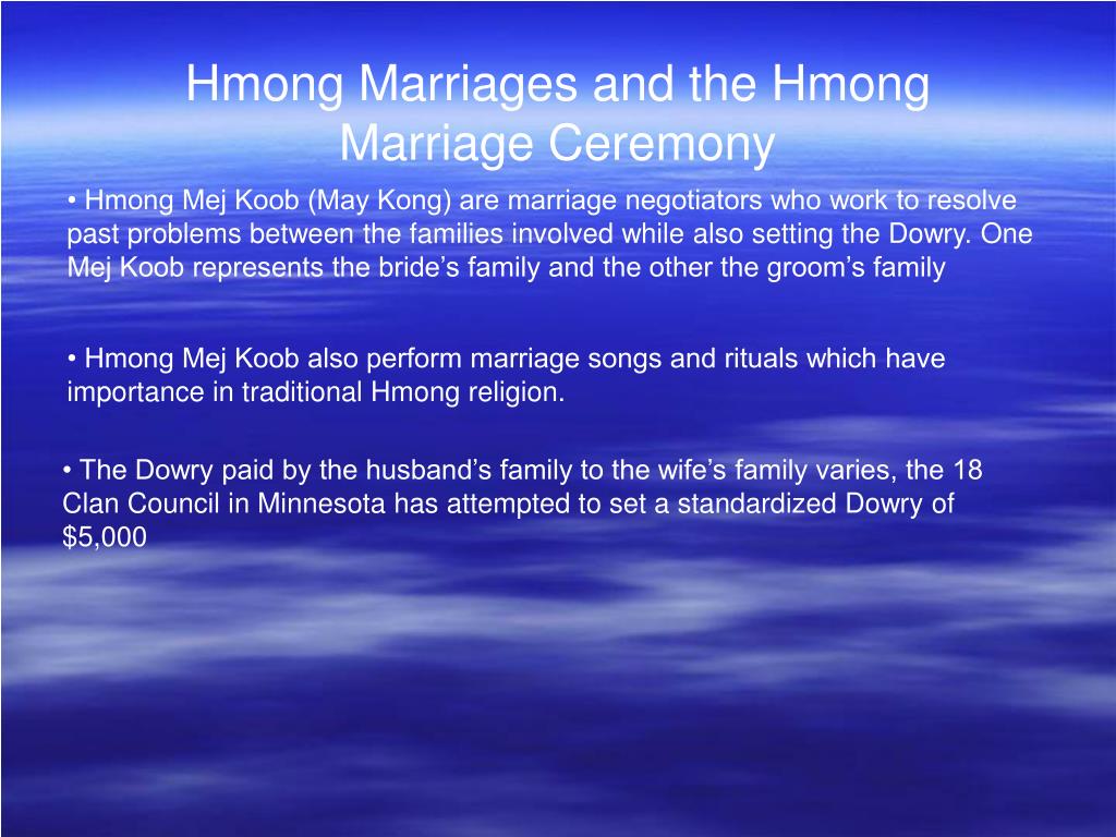 hmong dowry