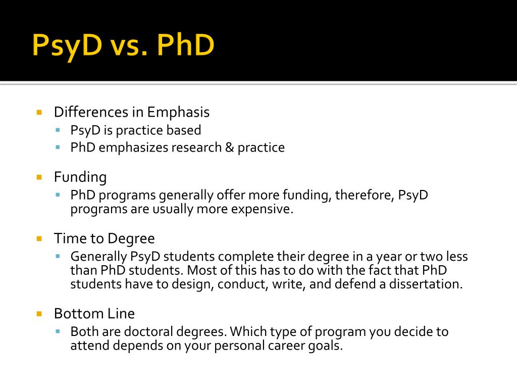 psy d degree vs phd