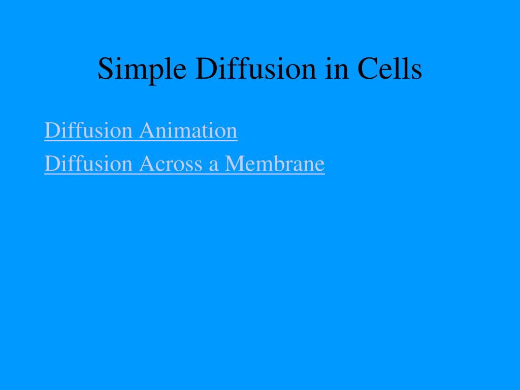 cell diffusion animation