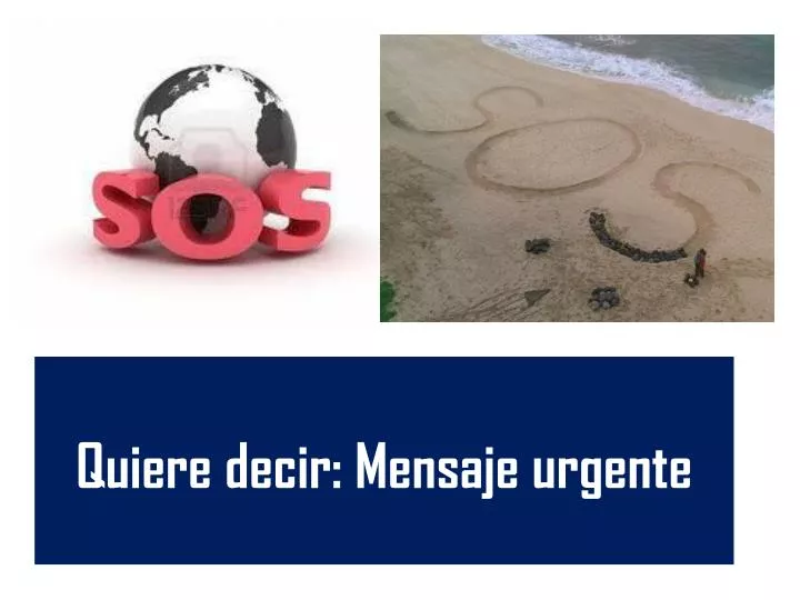 PPT Quiere decir Mensaje urgente PowerPoint