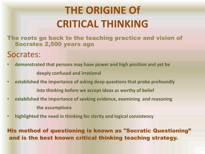 PPT - CRITICAL THINKING by K.Yegoryan PowerPoint ...