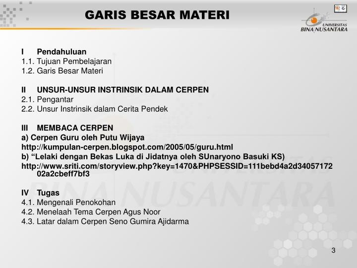 Materi cerpen kelas 9
