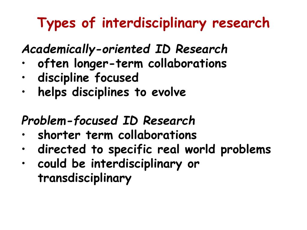 PPT - Changing Boundaries: The Challenges Of Interdisciplinary Research ...