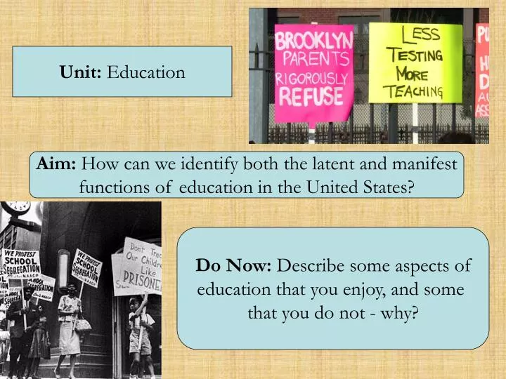 manifest and latent functions of education Manifest and latent functions as has been implied in earlier sections, the distinction between manifest and latent functions was devised to preclude the inadvertent confusion, often found in the sociological literature, between conscious motivations for social behavior and its objective consequences. manifest and latent functions of education Manifest and latent functions as has been implied in earlier sections, the distinction between manifest and latent functions was devised to preclude the inadvertent confusion, often found in the sociological literature, between conscious motivations for social behavior and its objective consequences.