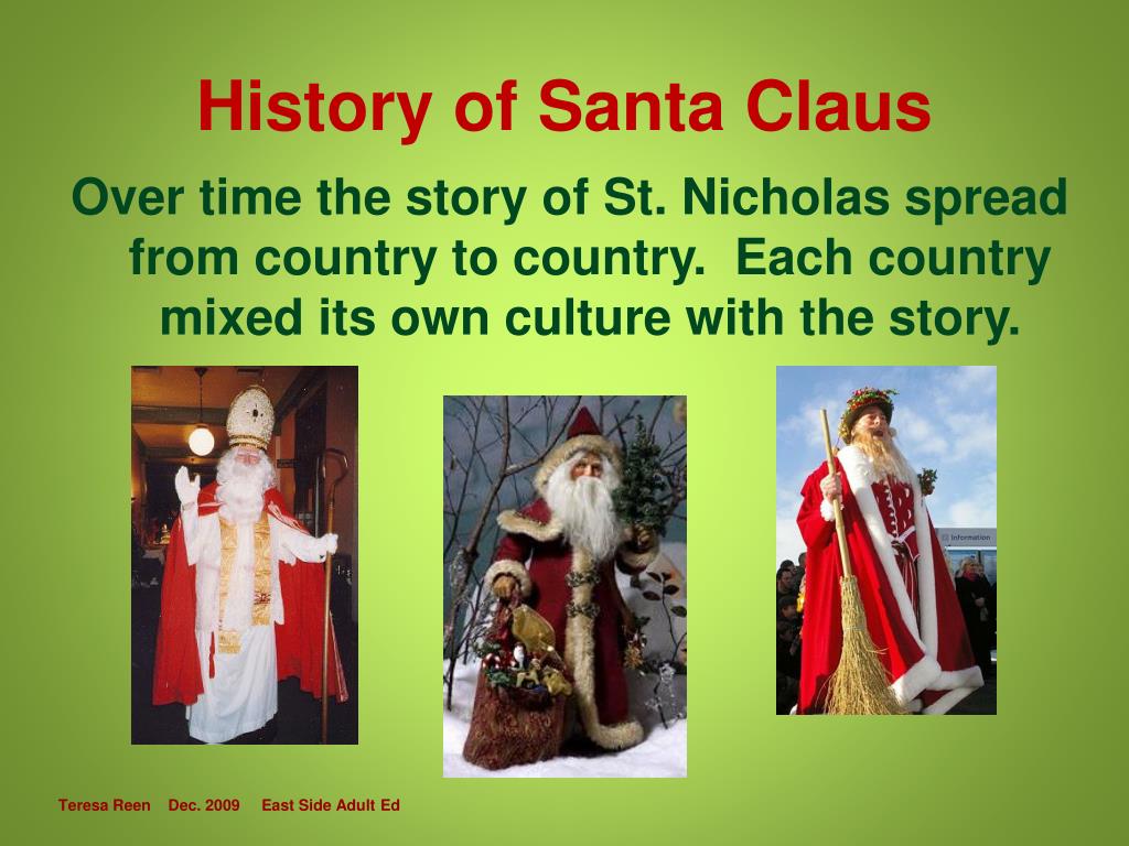 PPT The History of Santa Claus PowerPoint Presentation, free download