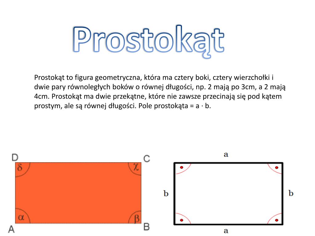 Czy Każdy Prostokąt Jest Równoległobokiem PPT - Figury płaskie I PRZESTRZENNE PowerPoint Presentation, free