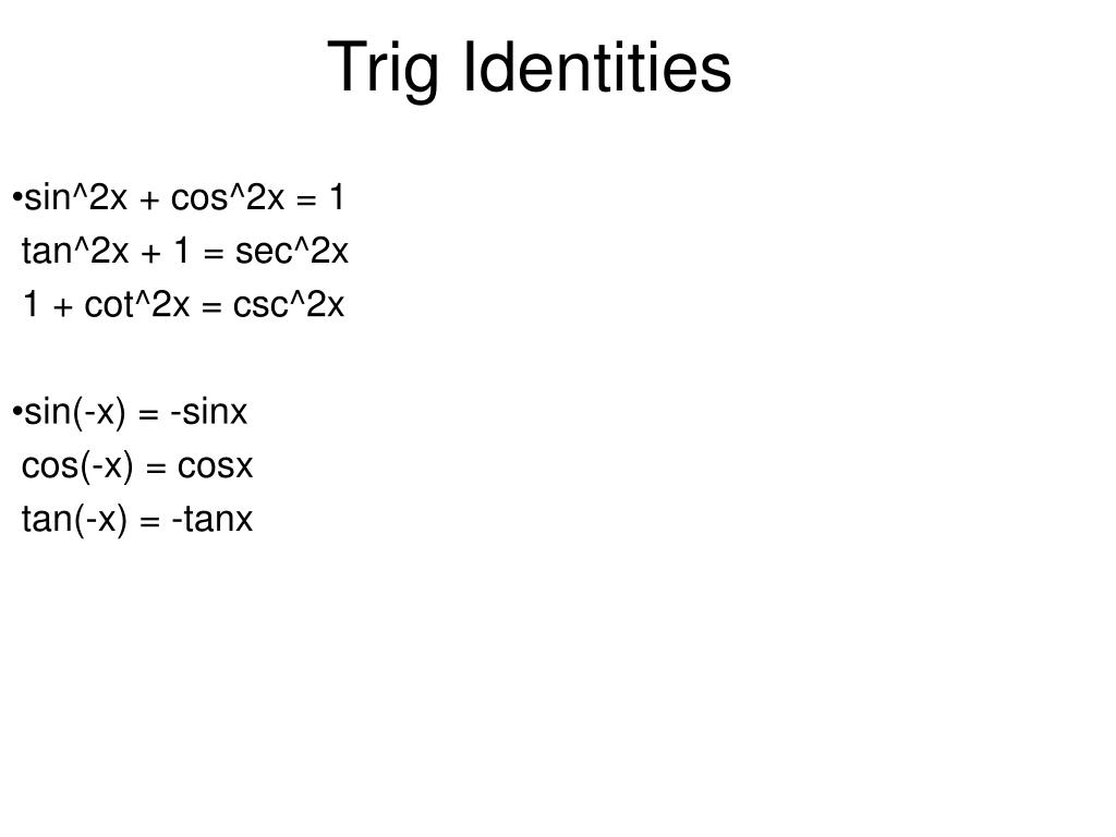 Ppt Analytic Trig Powerpoint Presentation Free Download Id