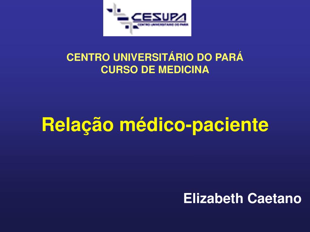 Relação médico paciente