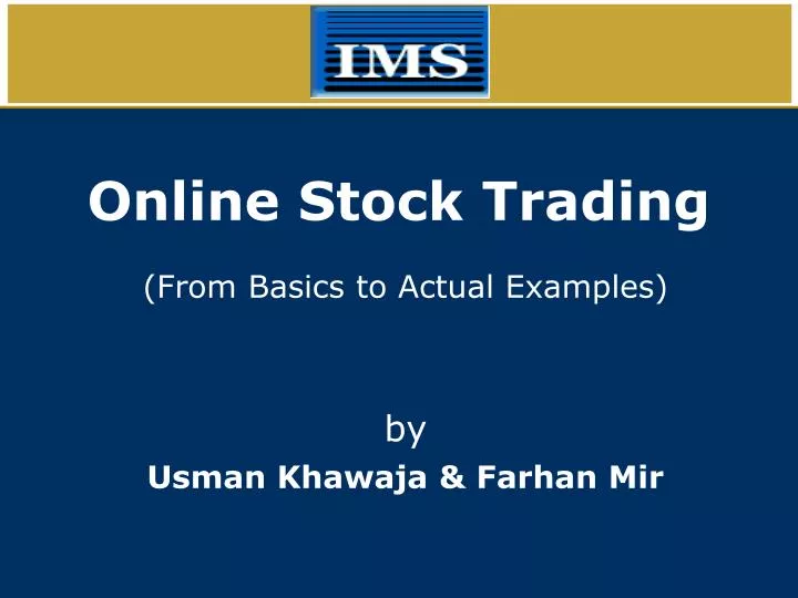 online stock trading n.