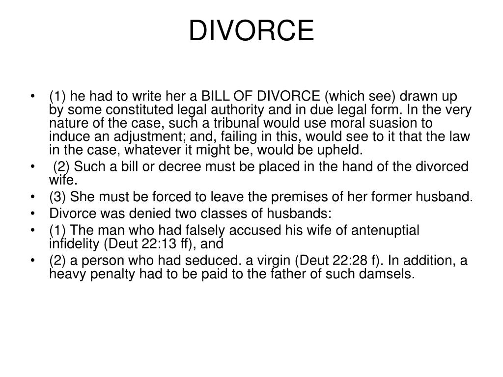 thesis of divorce