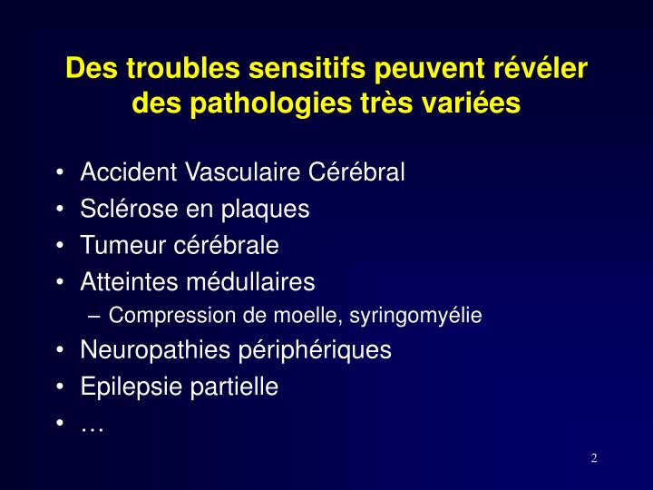 PPT - Troubles de la sensibilité PowerPoint Presentation - ID:3915896