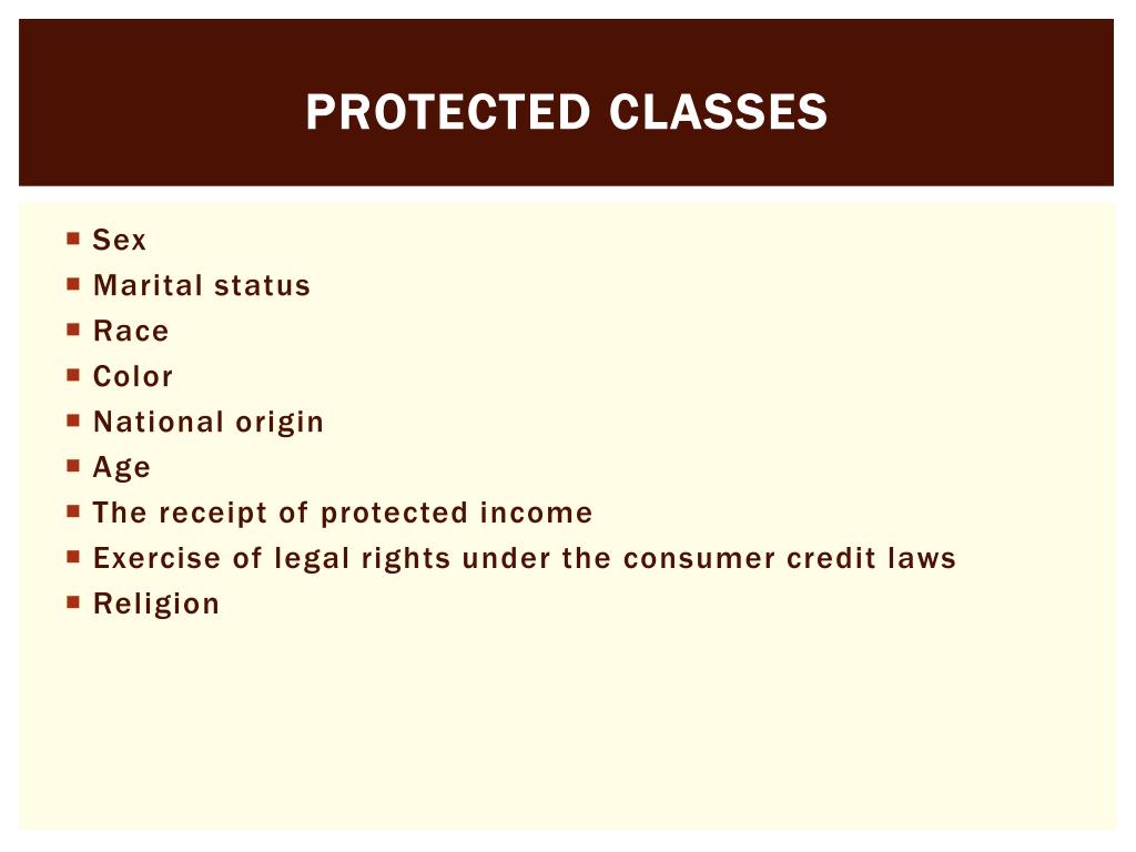 Ppt Equal Credit Opportunity Act Powerpoint Presentation Free